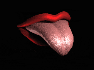 Gif animé bouche crit